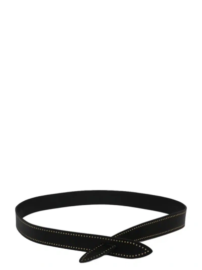 Shop Isabel Marant Lecce Knotted Belt In Black