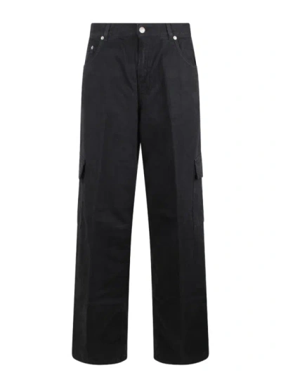 Shop Haikure Bethany Cargo Twill Jeans In Black