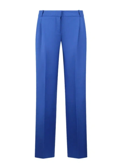 Shop Coperni Low Rise Loose Tailored Trousers In Blue