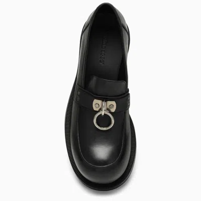 Shop Martine Rose Loafer With Ring Detail In Black