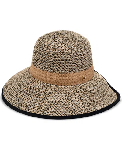 Shop Giani Bernini Women's Open-back Mixed-straw Panama Hat In Natural