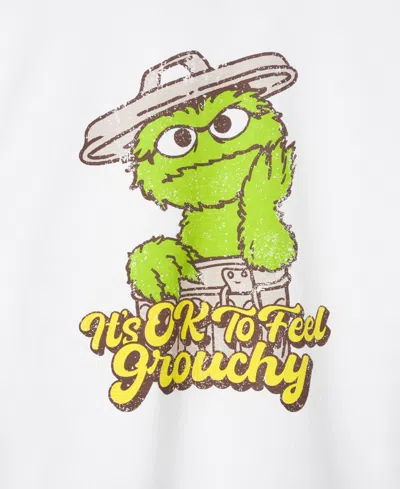 Shop Kenneth Cole X Sesame Street Toddler And Little Kids Oscar The Grouch T-shirt In White