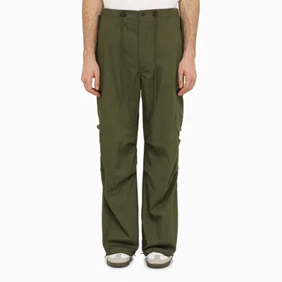 Needles Utilitarian Straight-leg Pants With Multiple Flap Pockets In Green