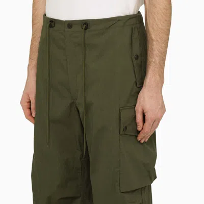 Needles Utilitarian Straight-leg Pants With Multiple Flap Pockets In Green