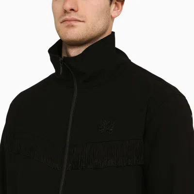 Shop Needles Track Jacket With Fringes In Black