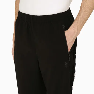 Shop Needles Track Pants With Fringes In Black