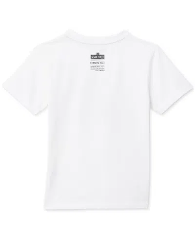 Shop Kenneth Cole X Sesame Street Toddler And Little Kids Kids Elmo T-shirt In White