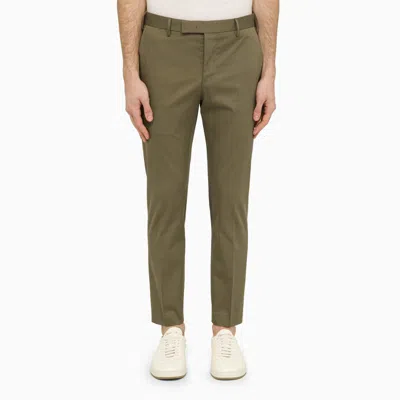 Shop Pt Torino Slim Trousers In Green