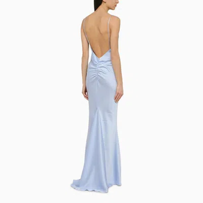 Shop The Andamane Light Long Dress With Straps In Blue