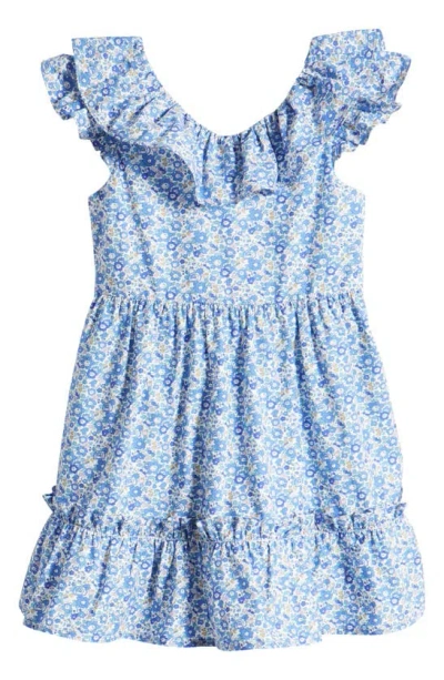 Shop Janie And Jack X Liberty London Kids' Betsy Floral Print Ruffle Dress (toddler & Little Kid
