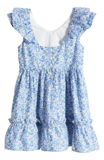 Shop Janie And Jack X Liberty London Kids' Betsy Floral Print Ruffle Dress (toddler & Little Kid