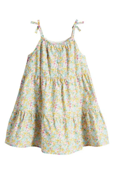 JANIE AND JACK JANIE AND JACK X LIBERTY LONDON KIDS' POPPY DAISY TIERED SUNDRESS 