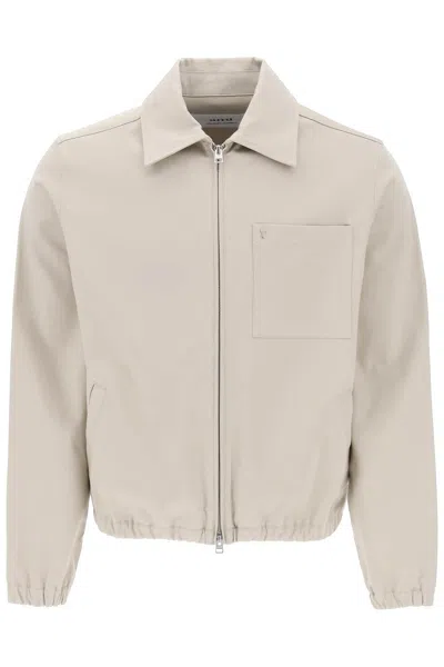 Shop Ami Alexandre Mattiussi Ami Paris "ami De Coeur Cotton Jacket In Mixed Colours