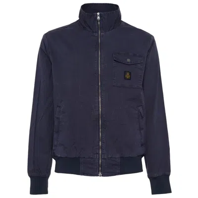 Shop Refrigiwear Blue Cotton Jacket