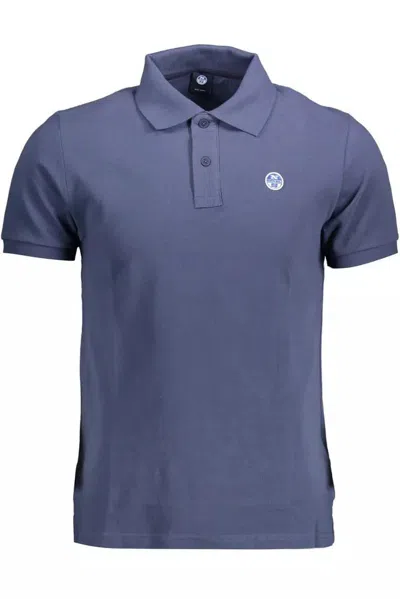 Shop North Sails Blue Cotton Polo Shirt