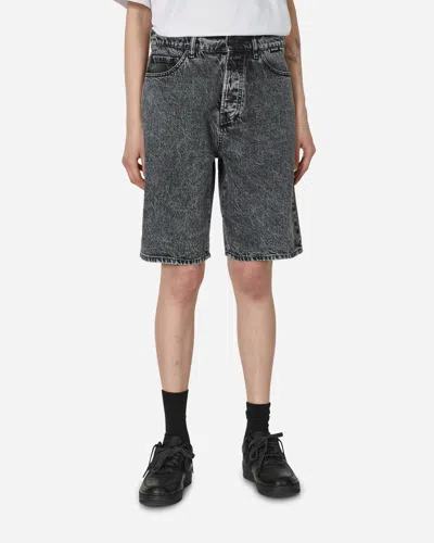 Shop Iuter Loose Denim Shorts In Grey