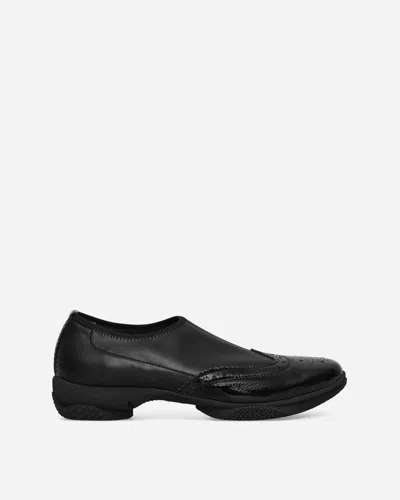 Shop Kiko Kostadinov Sonia Slip On Brogue Shoes Onyx In Black