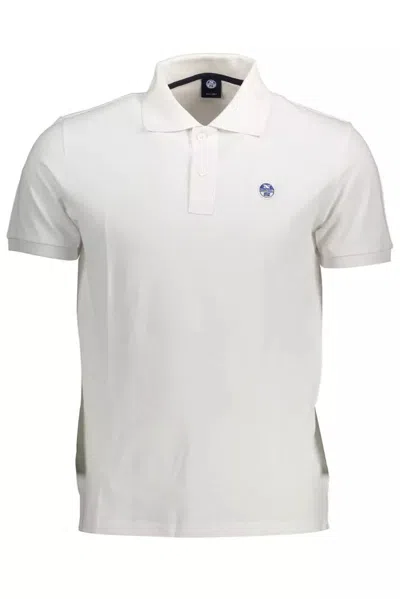 Shop North Sails White Cotton Polo Shirt