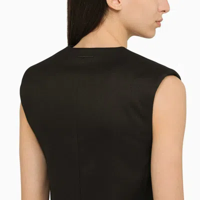 Shop Calvin Klein Blend Waistcoat In Black