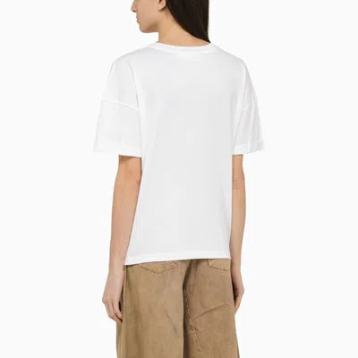 Shop Federica Tosi Crew-neck T-shirt In White