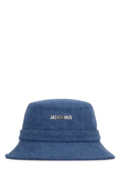 Shop Jacquemus Hats And Headbands In Blue