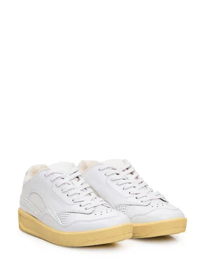 Shop Jil Sander Dragon Sneaker In White