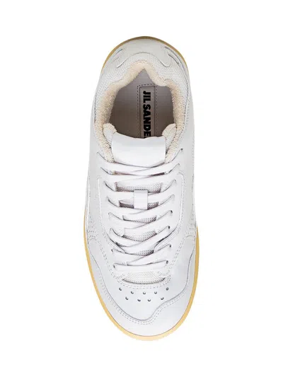 Shop Jil Sander Dragon Sneaker In White