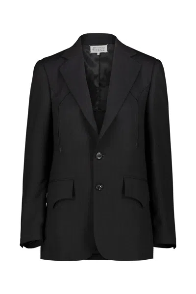 Shop Maison Margiela Wool Jacket Clothing In Black