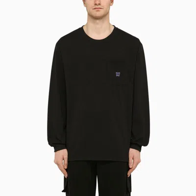 Shop Needles Crew-neck Sweatshirt With Embroidery In Black