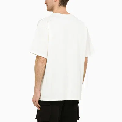 Shop Needles Crew-neck T-shirt With Embroidery In White