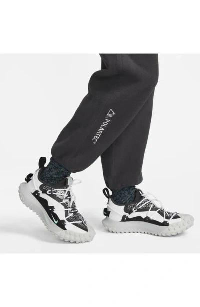 Shop Nike Acg Polartec® Wolf Tree Fleece Pants In Anthracite/ Summit White