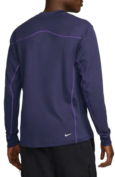 Shop Nike Acg Dri-fit Adv Goat Rocks Long Sleeve Top In Purple Ink/ Purple Cosmos