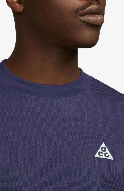 Shop Nike Acg Dri-fit Adv Goat Rocks Long Sleeve Top In Purple Ink/ Purple Cosmos
