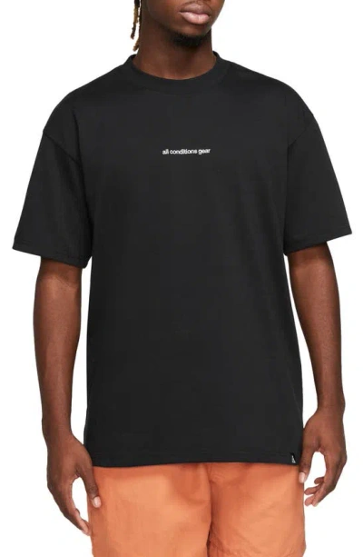 Shop Nike Ngr Acg Logo T-shirt In Black