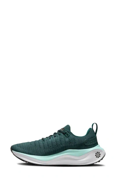 Nike Infinityrn 4 Running Shoe In Deep Jungle/ Silver/ Black