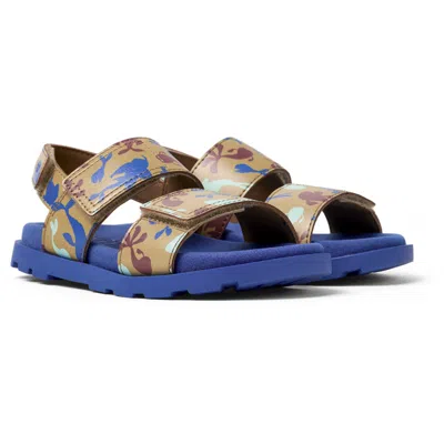 Camper Sandals For Girls In Beige,blue,red