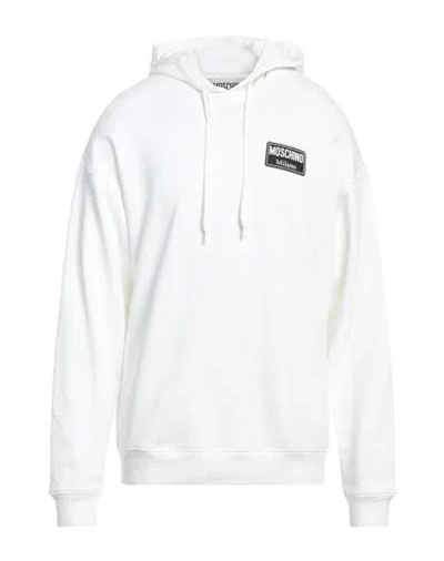 Shop Moschino Man Sweatshirt White Size 42 Cotton