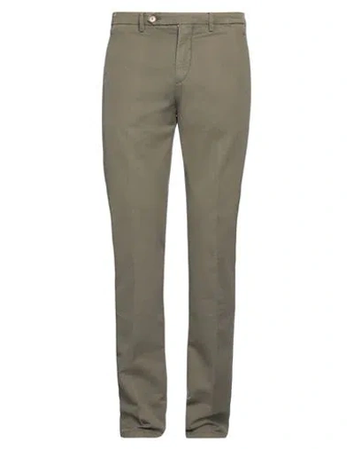 Shop Sparvieri Man Pants Military Green Size 32 Cotton, Linen, Elastane