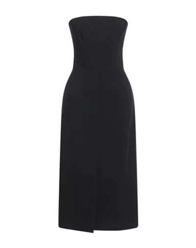 Shop Dolce & Gabbana Woman Midi Dress Black Size 8 Viscose, Polyamide, Elastane