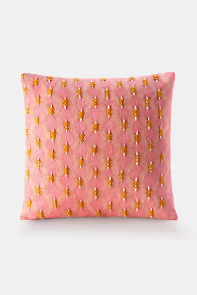 Shop Charlie Sprout Kusuka Pillow In Pink