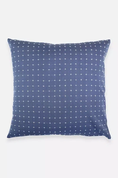 Shop Anchal Cross-stitch Toss Pillow In Blue