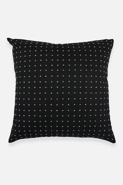 Shop Anchal Cross-stitch Toss Pillow In Black
