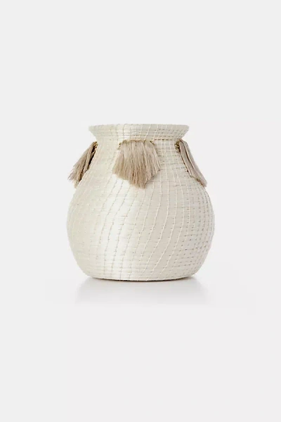 Shop Charlie Sprout Mini Bulbous Vase In Beige