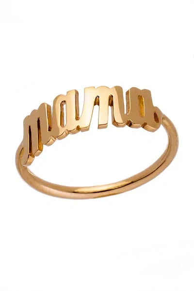 Shop Heather Hawkins 14k Custom Script Ring In Gold
