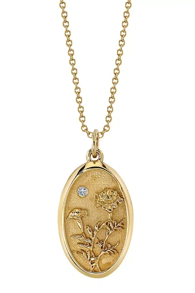 Shop Starling October Birth Flower Charm In Gold