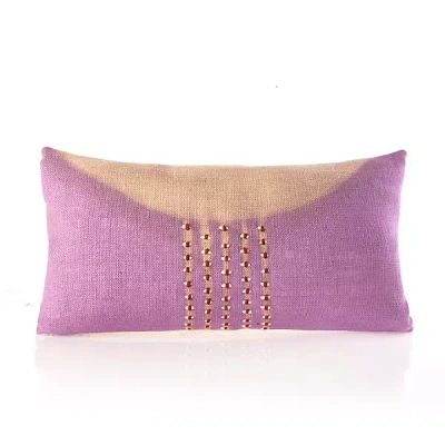 Shop Charlie Sprout Inyanga Pillow In Purple