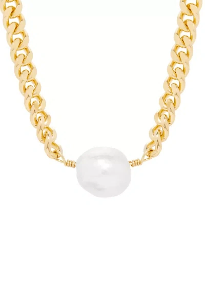Shop Brook & York Pearl Statement Necklace In Gold