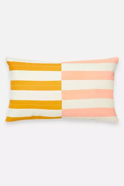 Shop Anchal Fracture Pillow In Yellow