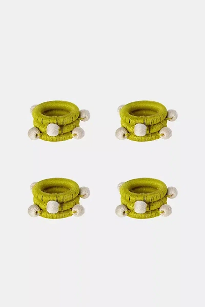 Shop Charlie Sprout Bubble Napkin Rings In Green