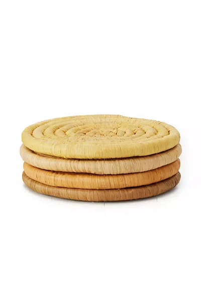 Shop St. Frank Ombré Coasters In Yellow